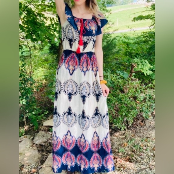 H&M Divided Boho Hippie Maxi Dress - Picture 4 of 5